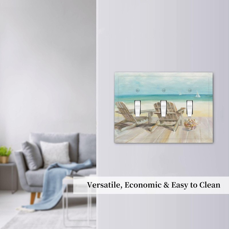 Spshian Light Switch Cove Beach Chair Seascape Blue Ocean 3