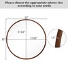 WallBeyond Round Wood Mirror, 32" Round Modern Decoration Large Circle