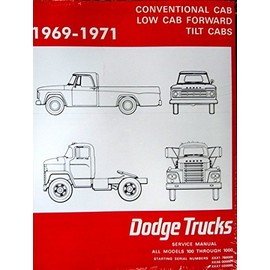 1969-1971 Dodge 100-800 Pickup Truck Repair Shop Manual Reprint 2 Vol. Set