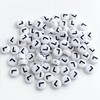 Bxwoum 100PCS Letter Beads Acrylic Alphabet Beads for Jewelry Making