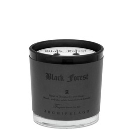 Archipelago Botanicals Black Forest Letter Press Candle, Dark Ebony Wood, Douglas Fir and Black Currant Scent, Faux Leather-Wrapped Jar, Clean Soy Wax Blend, 100 Hour Burn, 13 oz
