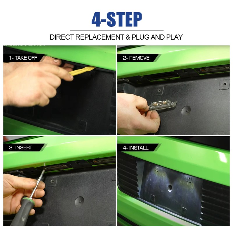 Plug-and-Play LED Car License Plate Lamp for Ford Flex/Taurus/Mustang/Focus Led