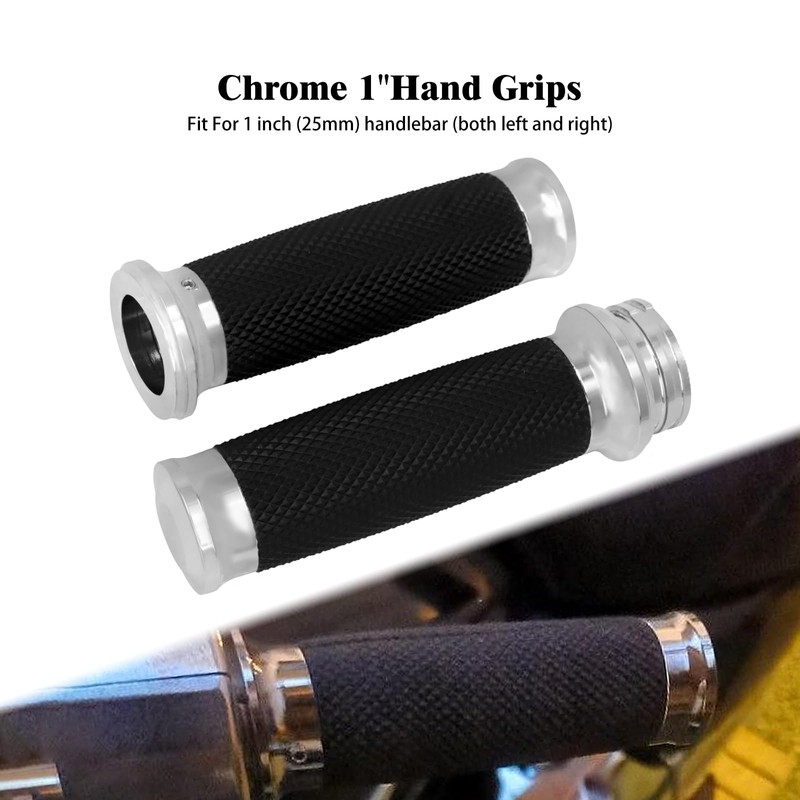 HCmotorku Bike Handle Grip Grip 1" Handlebar Hand 25mm for