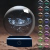 ALEENFOON 3D Solar System Crystal Ball with LED Colourful Night