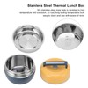 0.8L Stainless Steel Thermal Lunch Box 2 Layer Insulated Lunch
