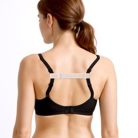 Bra Strap Holders for Slipping Bra-Strap Clips Elastic Bra-Strap Holder Adjustable Keep Bra Straps In Place (Skin Color