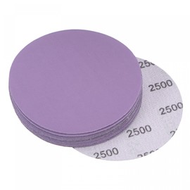 uxcell 15Pcs 4-Inch Purple Sanding Discs 2500 Grits Hook and Loop Professional Aluminum Oxide Sand Paper Wet Dry Polish for Wood Metal Paint Finishing