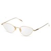 Dita SINCETTA DTX145-A-02 Eyeglass Frame White Gold w/Clear Demo Lens