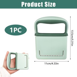 tiyiyok Wellenschneider, Kartoffelharfe, Kartoffelschneider, Rostfreier Edelstahl Wellenmesser, Gemüseschneider für Salate, Karotten Schneider, mit Ergonomischem Griff, Ideal für Baby Gemüse (Cyan)