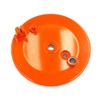 Rear Brake Plate Orange with Bore Slotted for Simson KR51/1