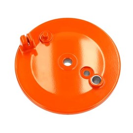 Rear Brake Plate Orange with Bore Slotted for Simson KR51/1 Schwalbe, SR4-2 Star, SR4-3 Sperber, SR4-4 Habicht
