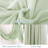 YALLOVE Wedding Arch Draping Fabric, 2 Panel 30" x 236"