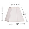 Ivory Classic Square Shade 5.25x10x9 (Spider) - Springcrest