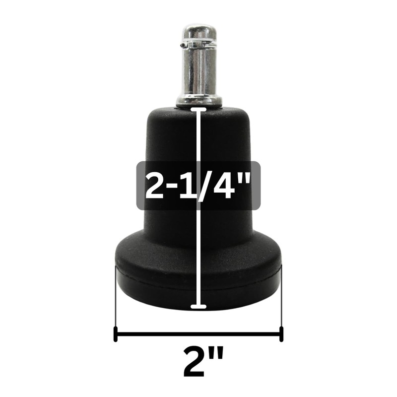 Chromcraft Bell Shape Stationary Glide to Replace Casters - (Set