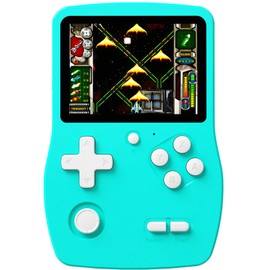 32 Bit Handheld Game for Kids Preloaded 139 Retro Video Games, 3.0'' IPS Screen and Rechargeable Battery Portable Gaming System, Mini Travel Electronic Toy Gifts for Boys Girls (Cyan)