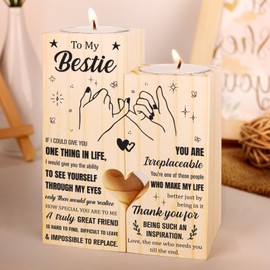 Bestie Gifts for Women, Exquisite Candlestick Gifts for Work Bestie, Ideal Bestie Gifts for Christmas, Beautiful Bestie Gift, Unique Best Friend Birthday Gifts