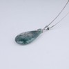 Coai 925s Moss Agate Pendant Necklace, Silver, Green