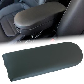 Armrest Cover Centre Console Cover Cap for Jetta Golf MK4 Polo Passat Skoda Octavia, Leather (Grey)