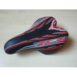 Selle Montegrappa OK-GO Children's Bicycle Saddle for Boys and Girls, 4 Colours (Black/Red)