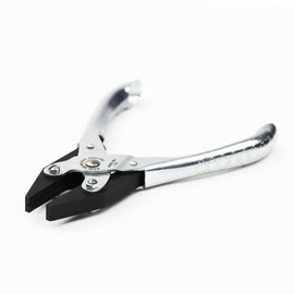 Maun 4870-140 Smooth Jaws Flat Nose Parallel Plier 140 mm | Smooth Parallel Jaws for A Firm Grip Without Damage | Open Throat to Hold Wire and Rod | Professional Quality