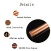 Ququyi 99.9% Pure Copper Round Rod 1/8" OD 8" Length