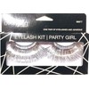 Diamond Eyelash Kit/Party Girl Long Silver metallic and adhesive