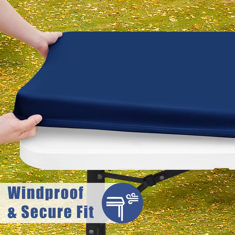 Moosfor - Mantel rectangular de elastano de 8 pies, paquete