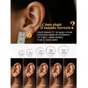 Arracadas Huggie de Mujer en Plata – Acero Inoxidable U7