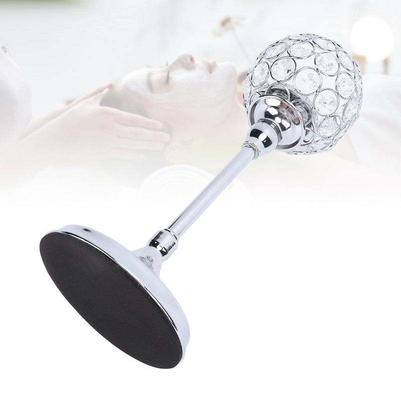 Crystal Candle Holder Ornament Tall Elegant Crystal Silver Candlestick for