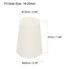 sourcing map Rubber Conical Plugs 15 mm to 20 mm