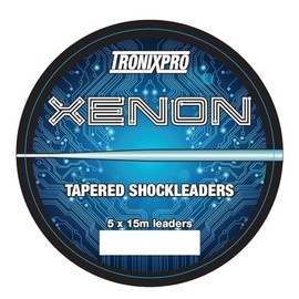 Tronixpro Xenon Tapered Leaders, Clear, 0.30-0.60mm, 12lb-50lb, 5x15m