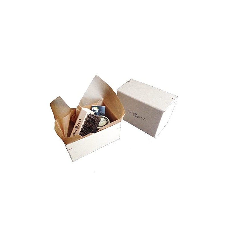 MARIACREMA Shoe Care Set, Small Size, Beechwood Horse Hair Brush