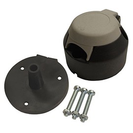 AB Tools Tow Bar Electrics 7 Pin S Type Plastic Grey Socket for Caravans & Gasket Seal