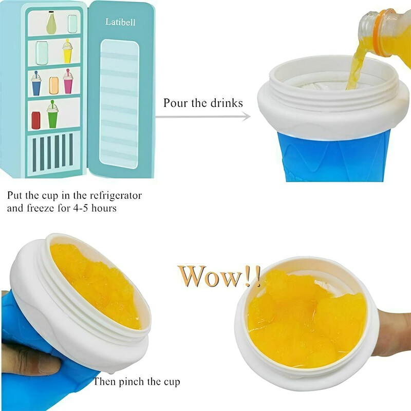AIMALL Magic Quick Freeze Slushie Cup - Versatile Squeeze Milkshake