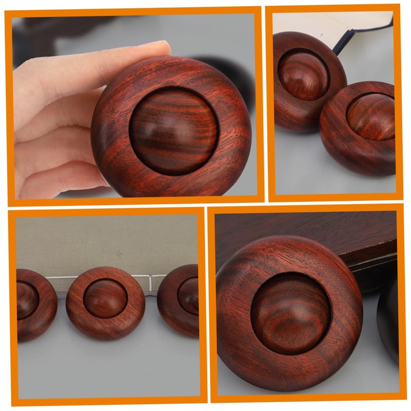 BIUDECO Wooden Hand Massage Ball Small Palm Massage Sphere for