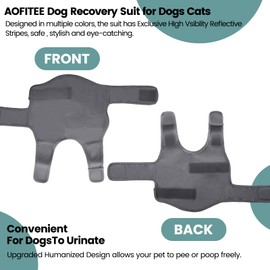 AOFITEE Dog Body After Op, Surgery Body Dog Castration Dog Body After Surgery Male Dog, Wound Protection Suit for Dogs Breathable Dog Bodysuit After Castration Male, Anti-Wound Licking Surgical
