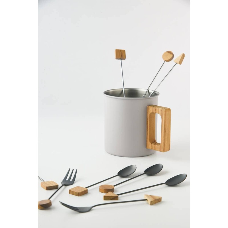 Tsubamesanjo Wood Cutlery Block Fork Deer