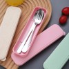 Portable Stainless Steel Flatware Set,Travel Cutlery Set for for Lunch,Office