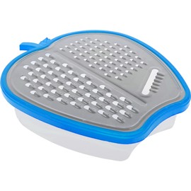 Cheese Grater with Mini Storage - Apple Shape Container Grater - Vegetable Dishwasher Safe Grater with Bowl
