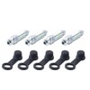 Hoite 4Pcs M8x1mm Bolt Bleed Screw with Dust Cap Galvanized