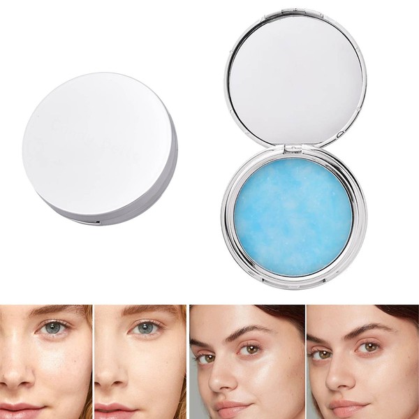Fixierpuder, Oil Control Face Pressed Powder, Jelly Gesichts-Make-up-Fixierpuder, Mattes Gel-Gesichtspuder,