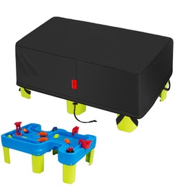 Kids Water Table Cover Fit Simplay3 Big River and Roads Water Play Table, Waterproof DustProof Anti-UV Outdoor Kids Water Toys with Windproof hook and loop fasteners, Cover only (45"x 29"x16")