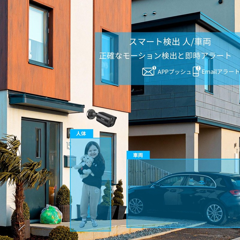 [8 Megapixels, Two-way Calling, 130° Ultra Wide Angle] Security Camera,
