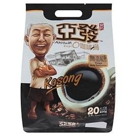 Ah Huat Kopi O No Sugar 20 X 10g (1 Pack)