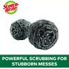 Scotch-Brite Stainless Steel Scrubber, Dish Scrubbers - 3 Scrubbers