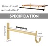 AddGrace Closet Rod Bracket Heavy Duty Shelf Brackets 6 Inch