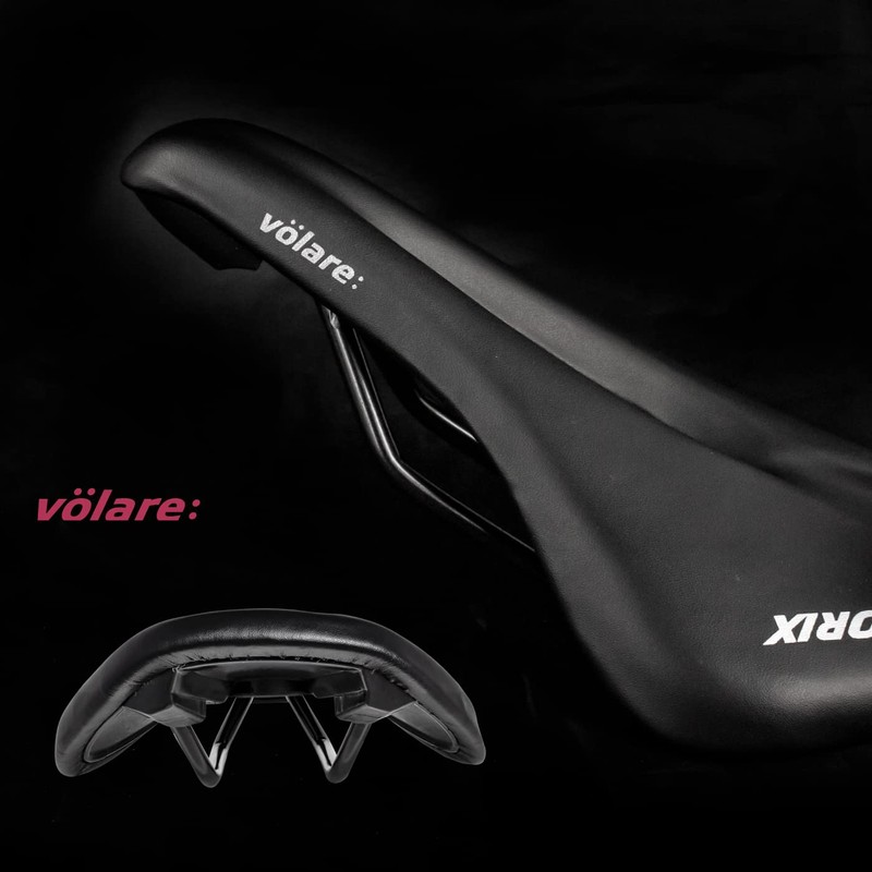GORIX Saddle, Short Saddle, Short Nose, Road Bike, Perforated, Lightweight,