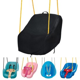 okcool Outdoor Toddler Swing Seat Cover,Outdoor Baby Swing Cover,A Wide Selection of Cute Colors and Patterns,Black