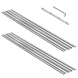 Fengind 110" Track Saw Guide Rail for DeWalt Track Saws, 55" x 2 Guide Rail with Connector Replace DeWalt DWS5020 Guide Rail, Perfect for DeWalt Track Saw and Woodworking Longer Cuts, 2 Year Warranty