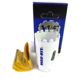 MAG-BIT 1-1/4" Tungsten Carbide Grit Hole Saw Blades Magnus Mag-Bit NEW IN BOX